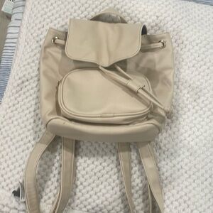 Mini backpack white